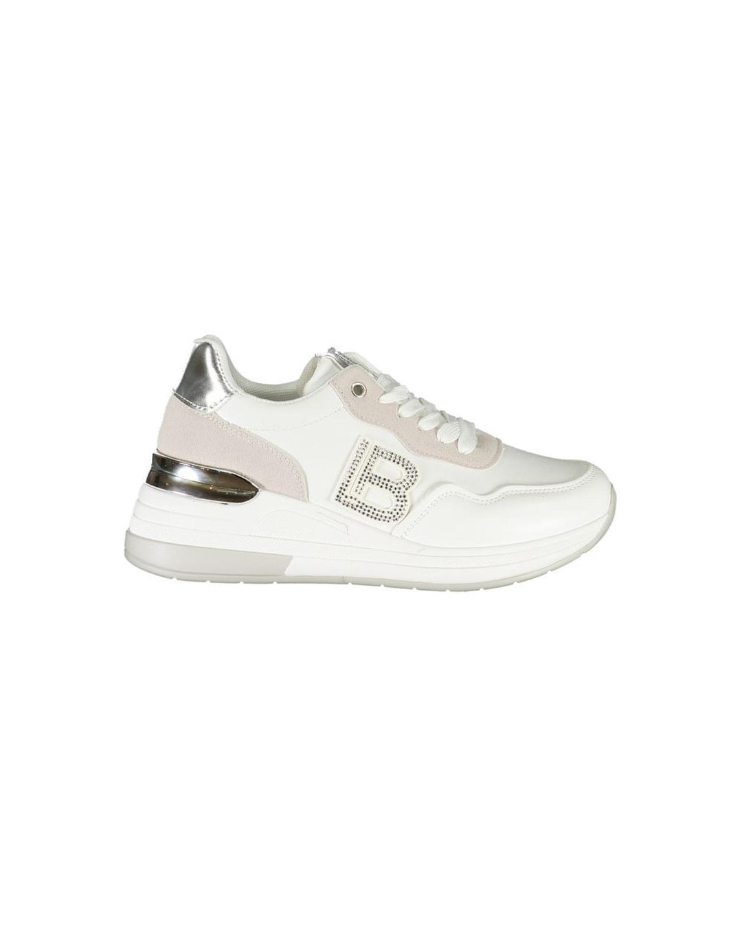 Laura Biagiotti Women's White Polyester  Sneaker - 39 EU