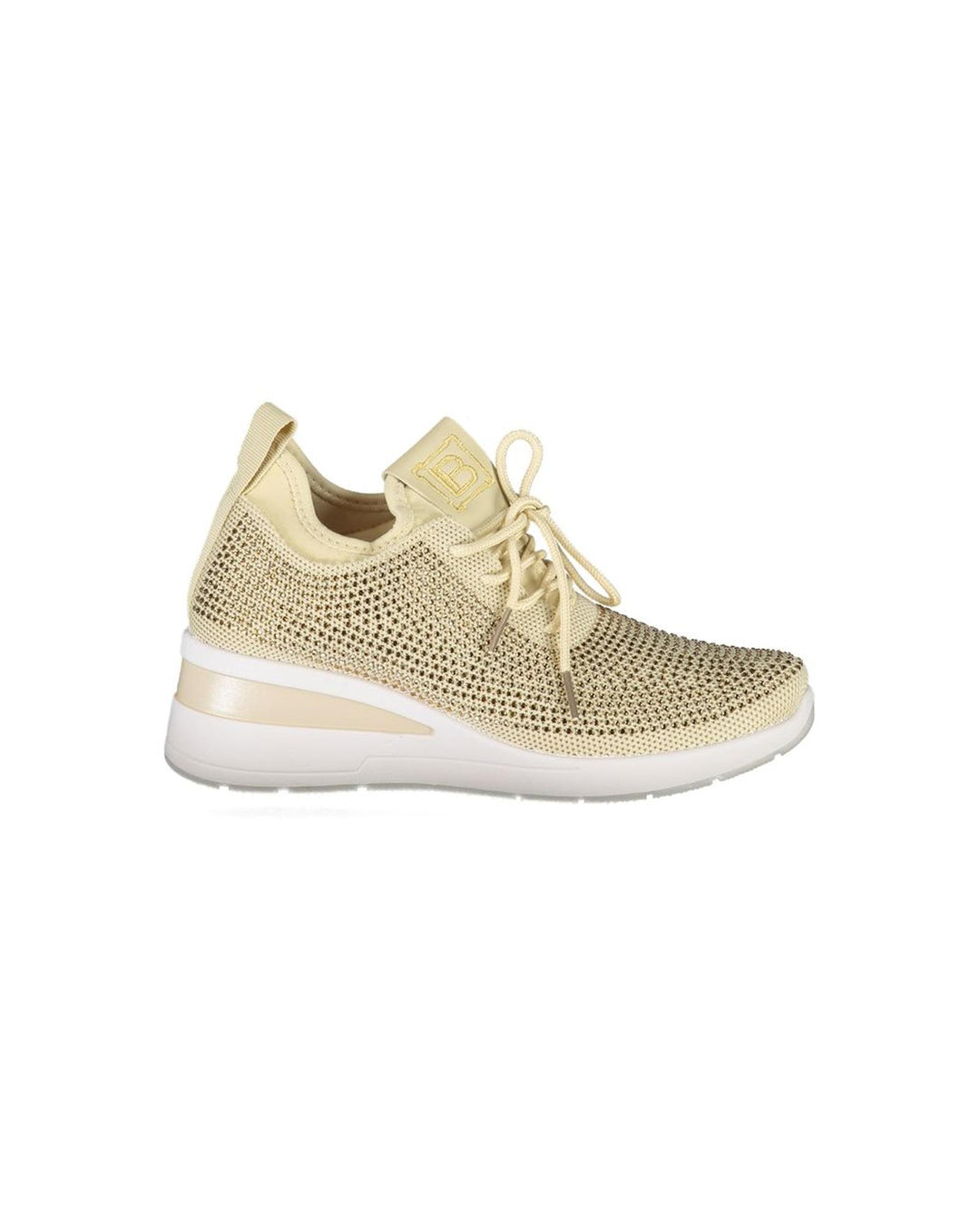 Laura Biagiotti Women's Beige Polyester  Sneaker - 39 EU
