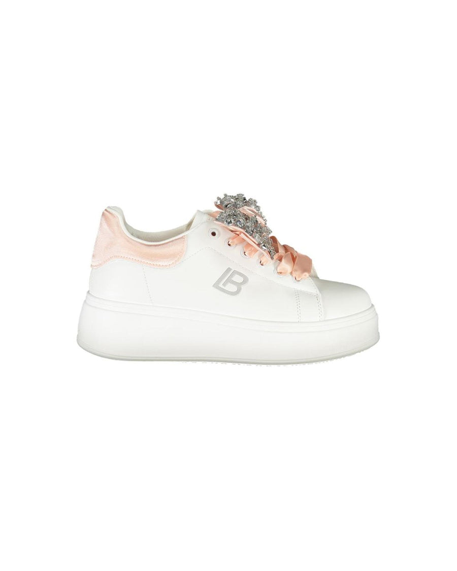 Laura Biagiotti Women's White Synthetic  Sneaker - 39 EU