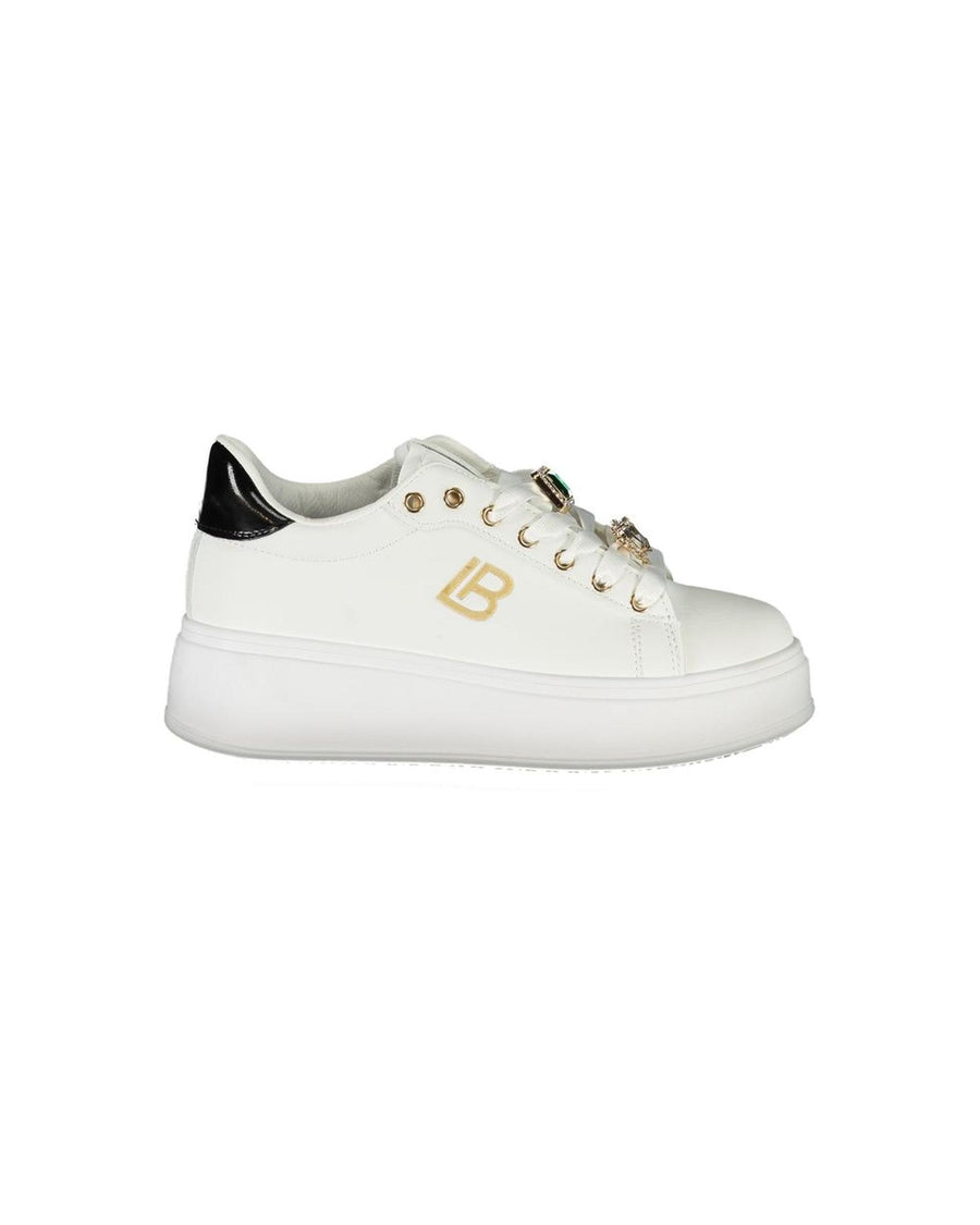 Laura Biagiotti Women's White Synthetic  Sneaker - 40 EU
