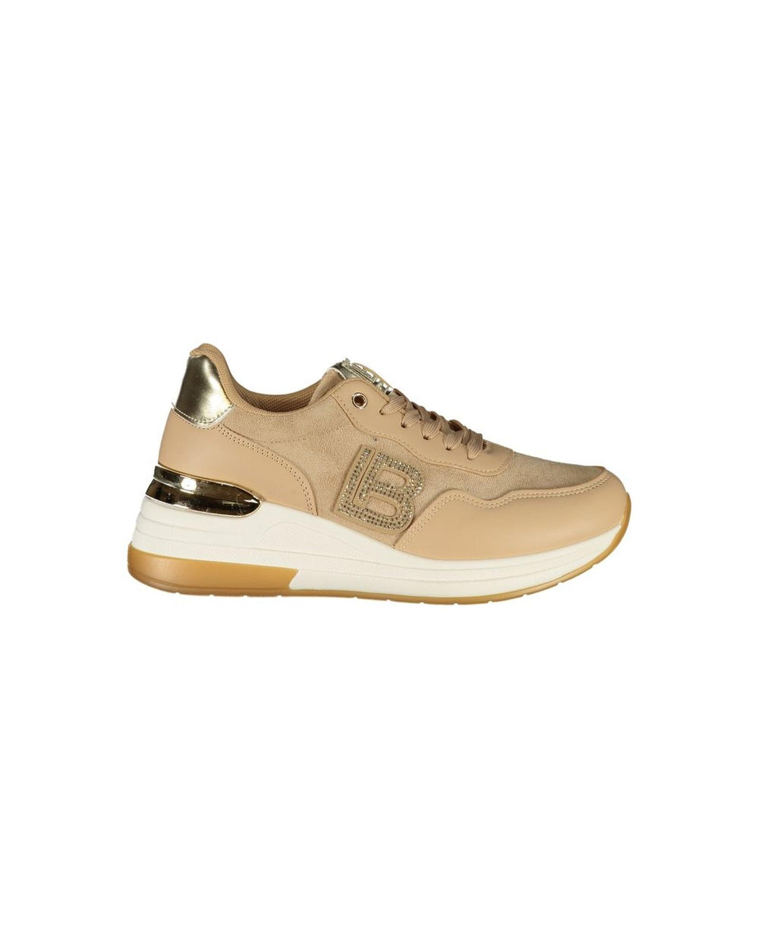 Laura Biagiotti Women's Beige Polyester  Sneaker - 38 EU