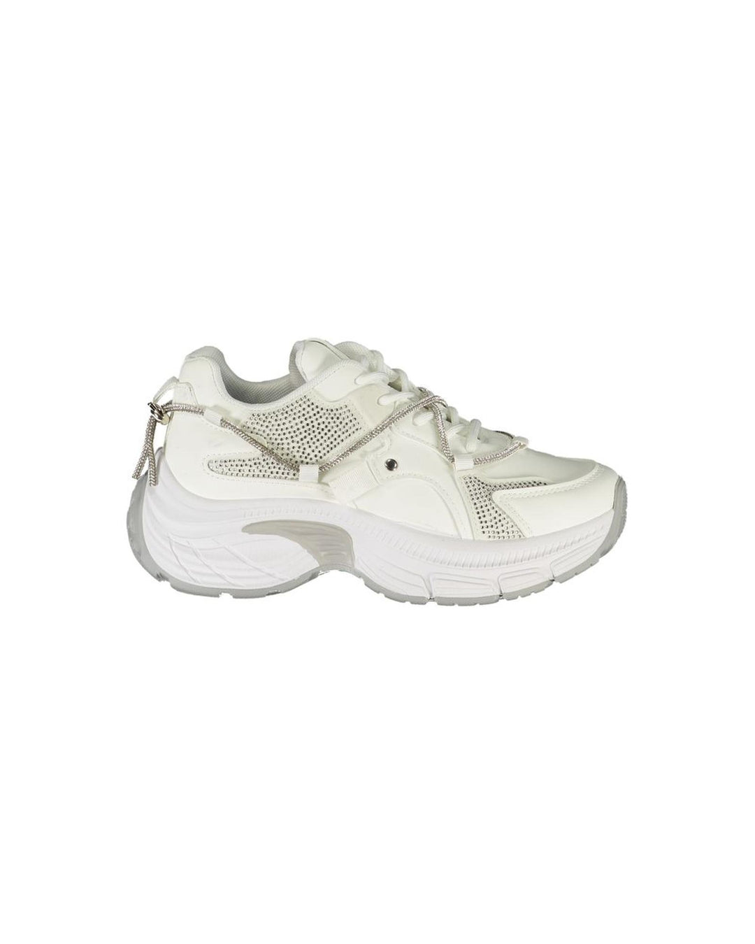 Laura Biagiotti Women's White Polyester  Sneaker - 38 EU