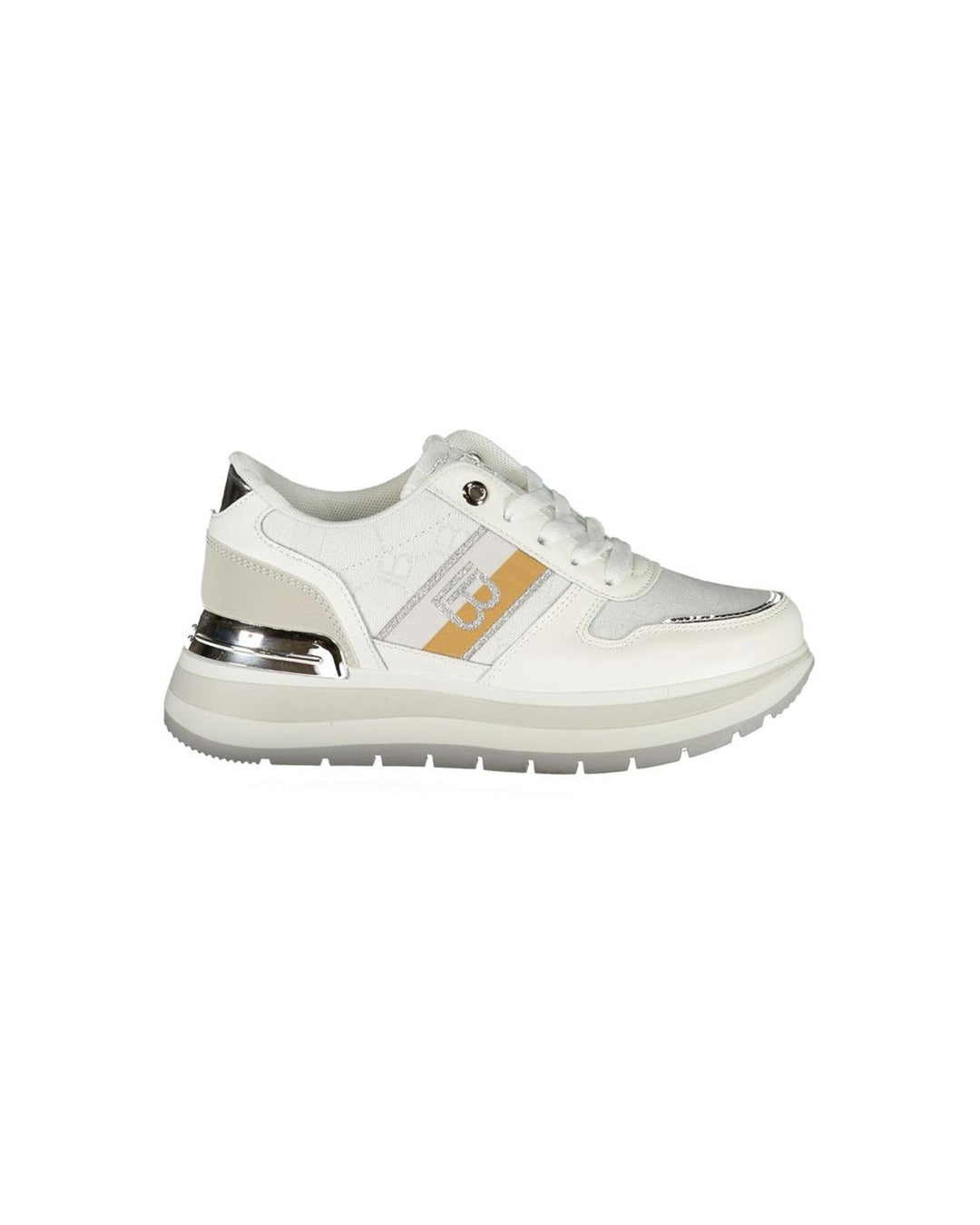 Laura Biagiotti Women's White Polyester  Sneaker - 40 EU