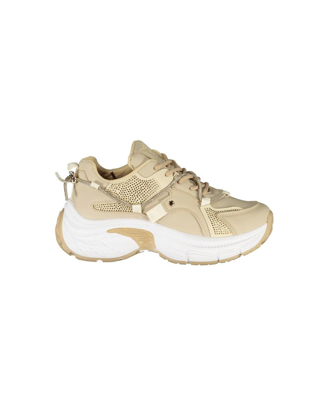 Laura Biagiotti Women's Beige Polyester  Sneaker - 39 EU