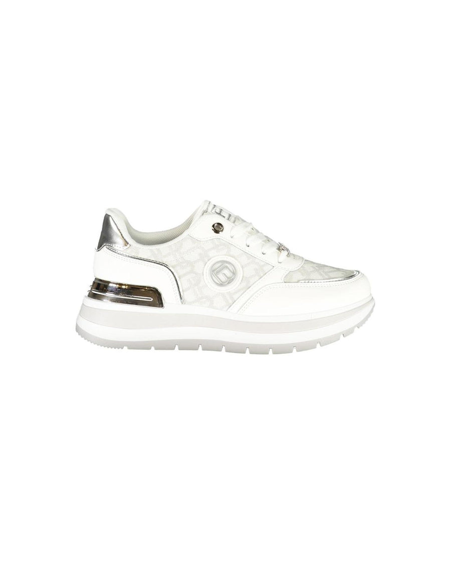 Laura Biagiotti Women's White Polyester  Sneaker - 38 EU