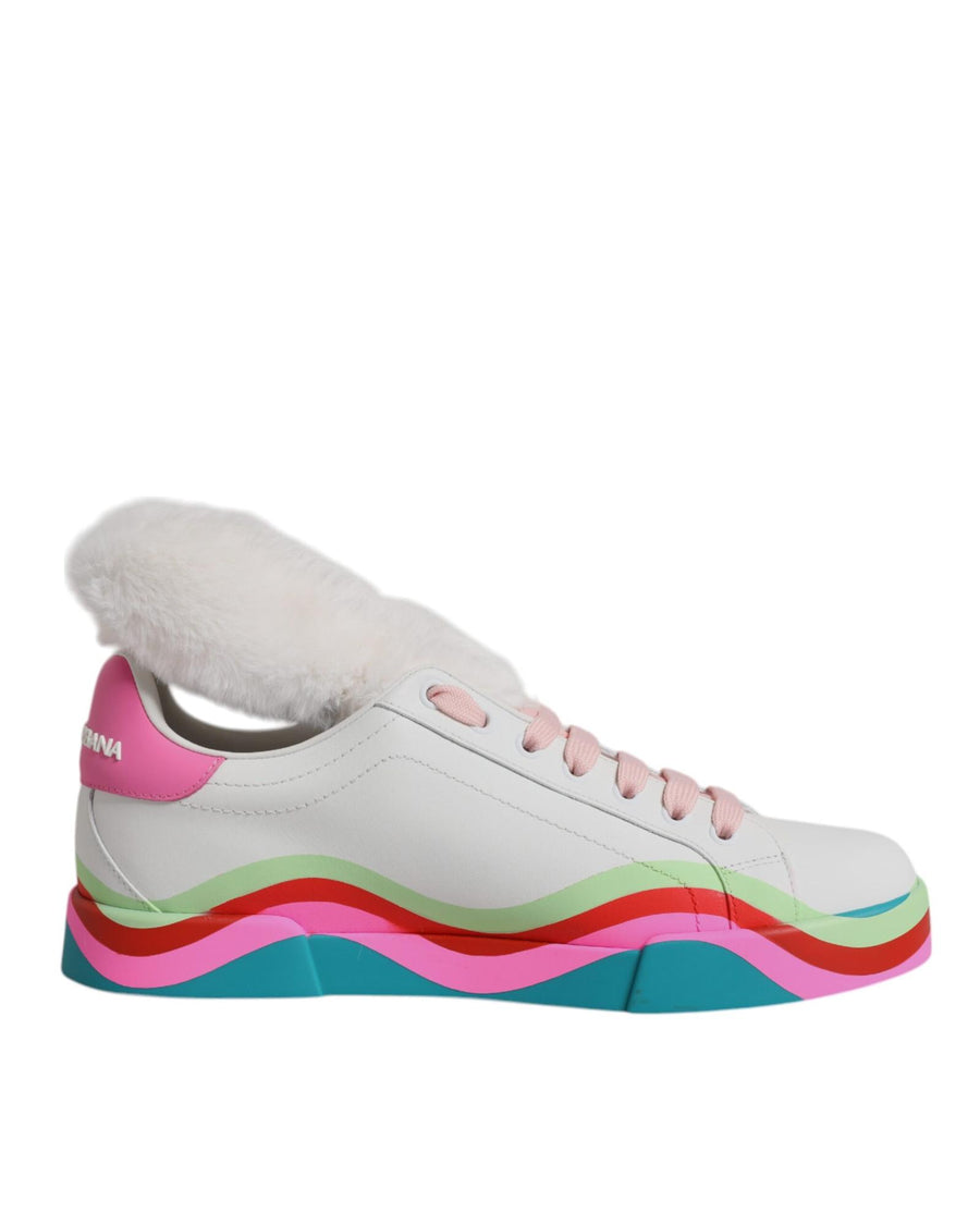 Dolce & Gabbana Women's Multicolor Low Top Trainers Sneakers Shoes - 37.5 EU