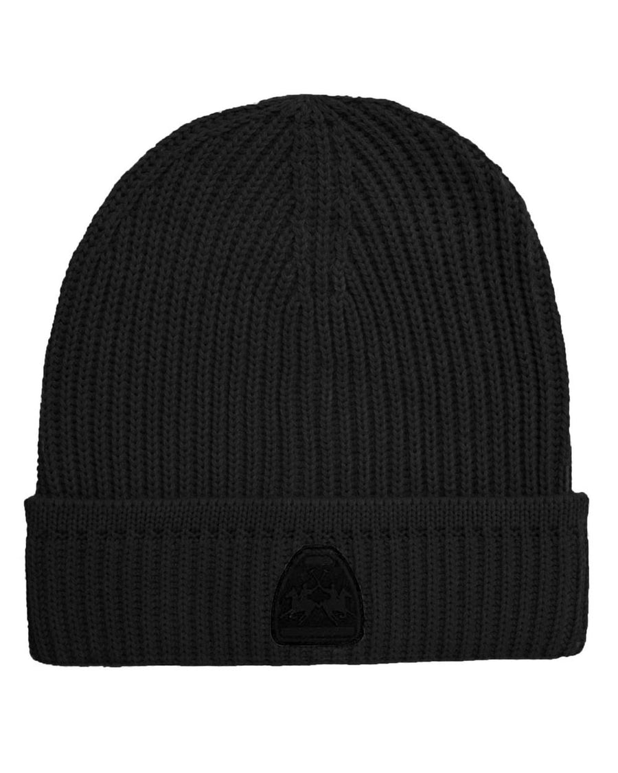 La Martina Men's Black Acrylic  Beanie - One Size