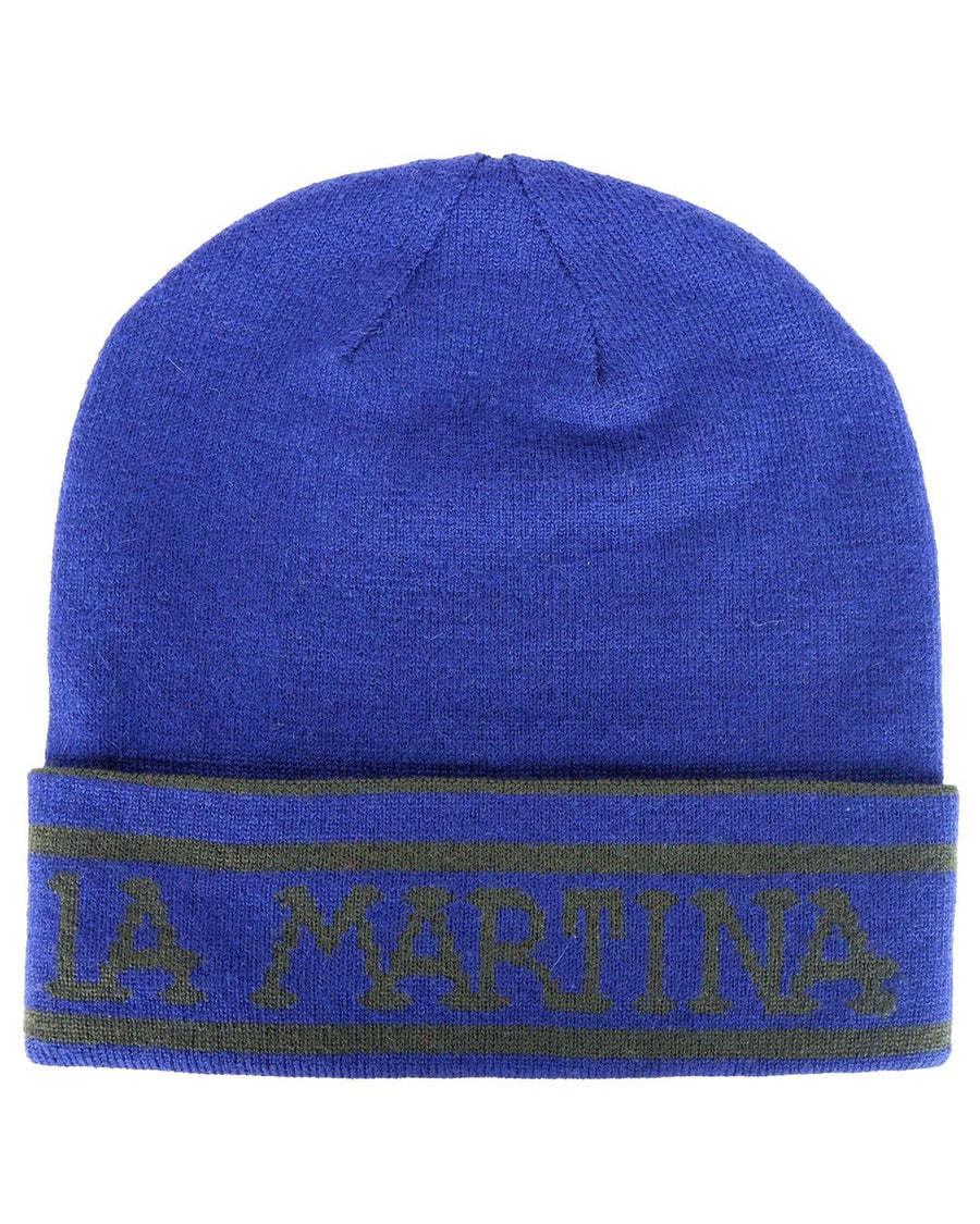 La Martina Men's Blue Acrylic Hats & Cap - One Size