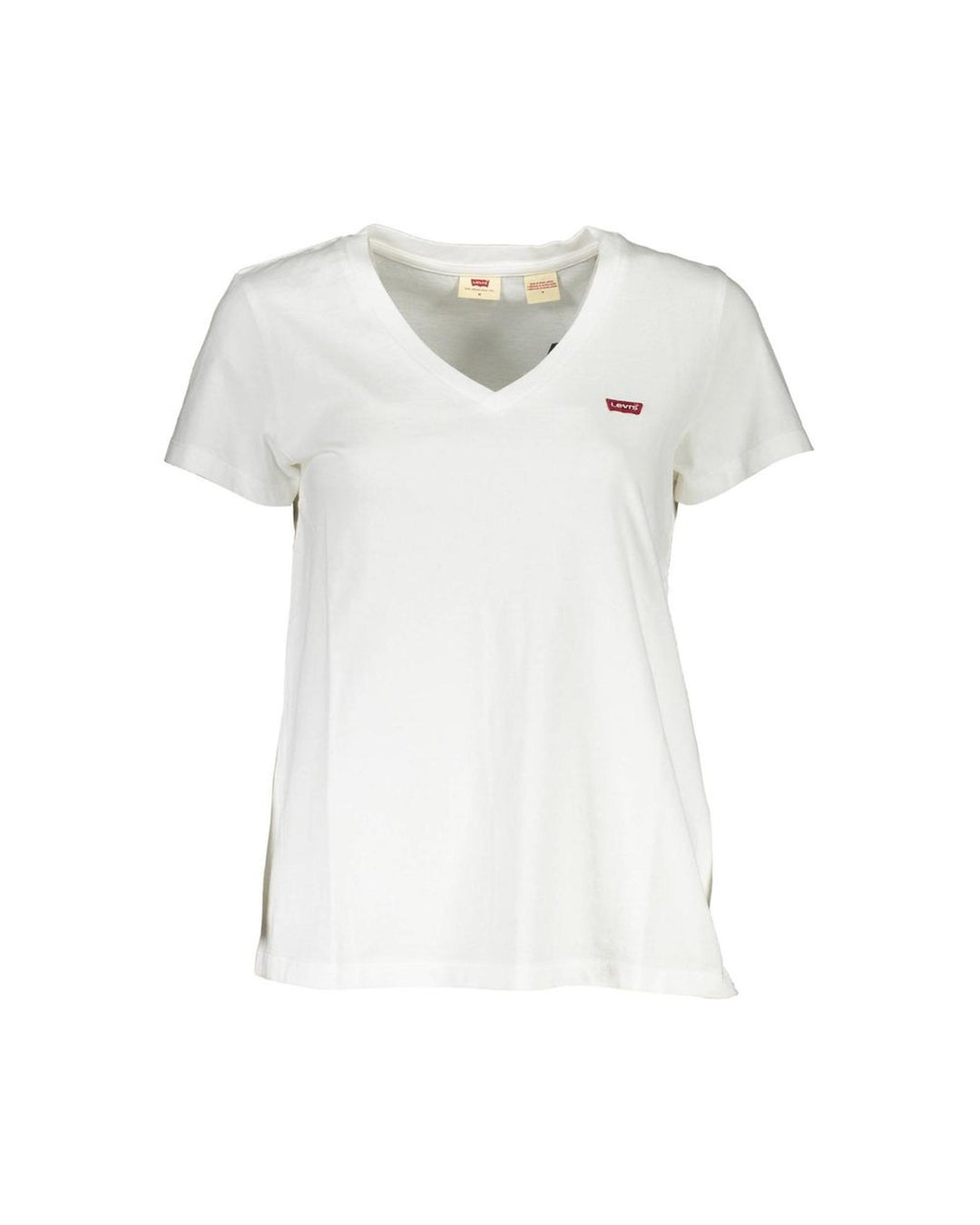 Levi's Women's Chic White V-Neck Logo Tee - XS