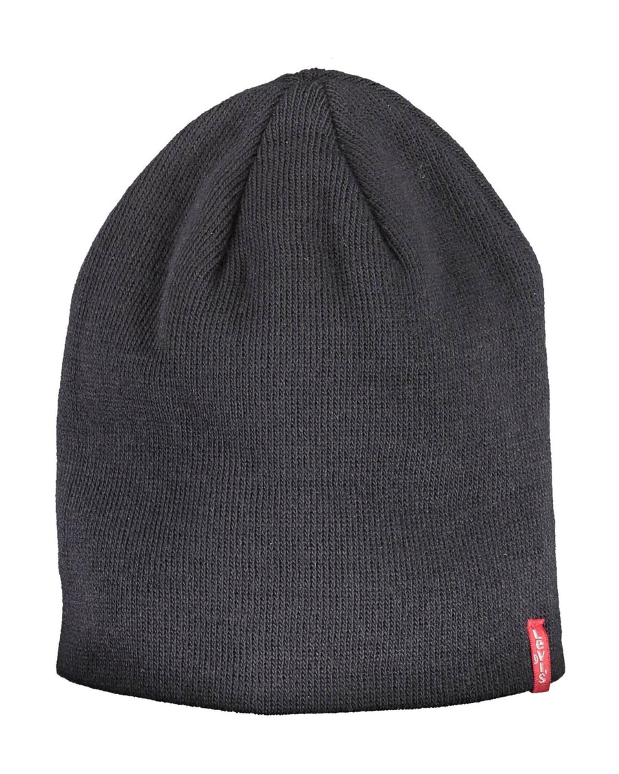 Levi's Men's Chic Blue Acrylic Cap with Iconic Logo - One Size