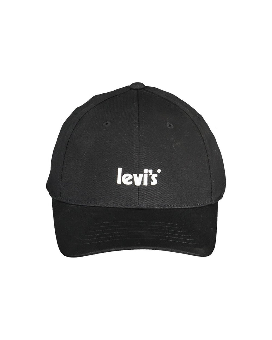 Levi's Men's Black Cotton Hats & Cap - One Size
