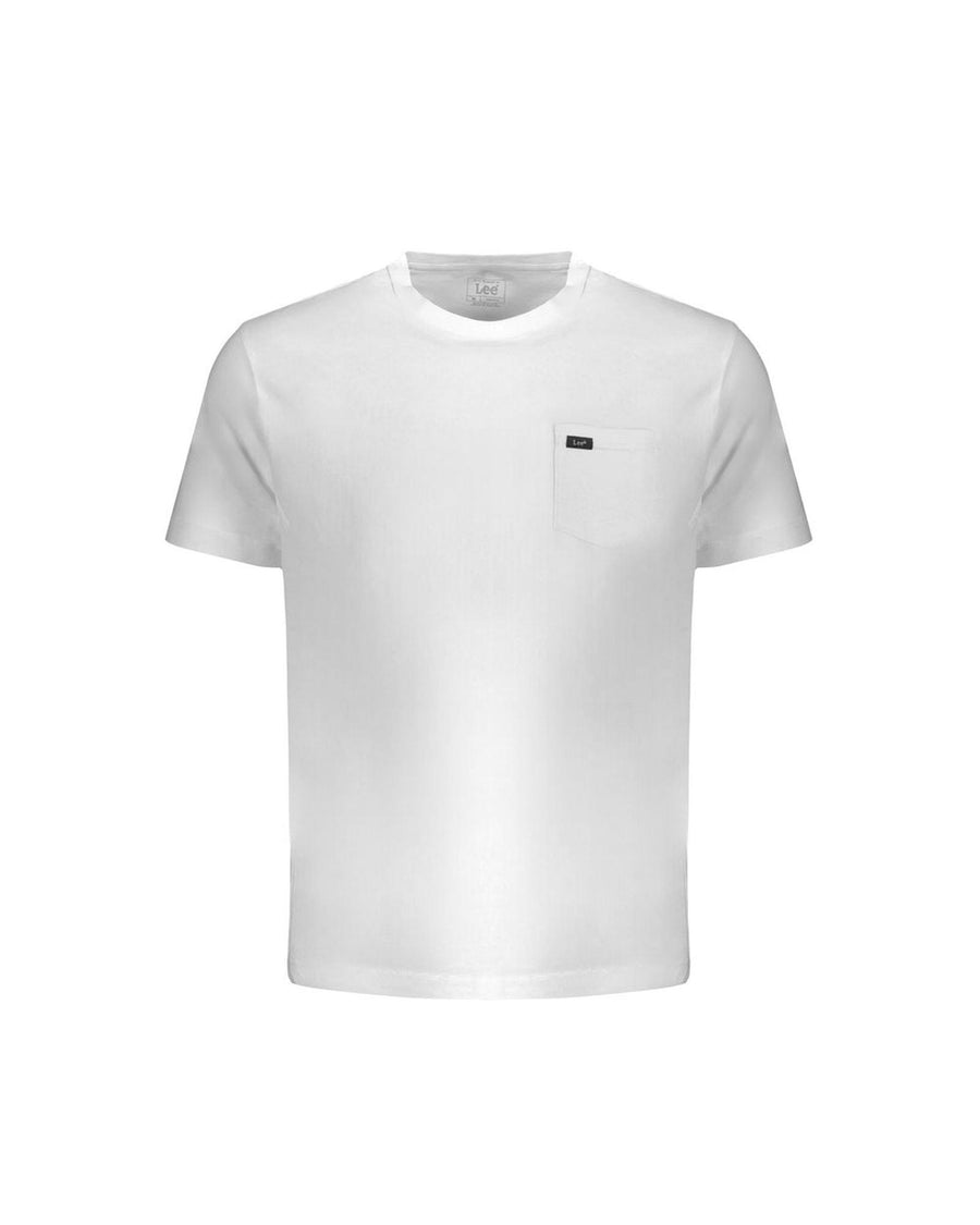 Lee Men's White Cotton T-Shirt - L