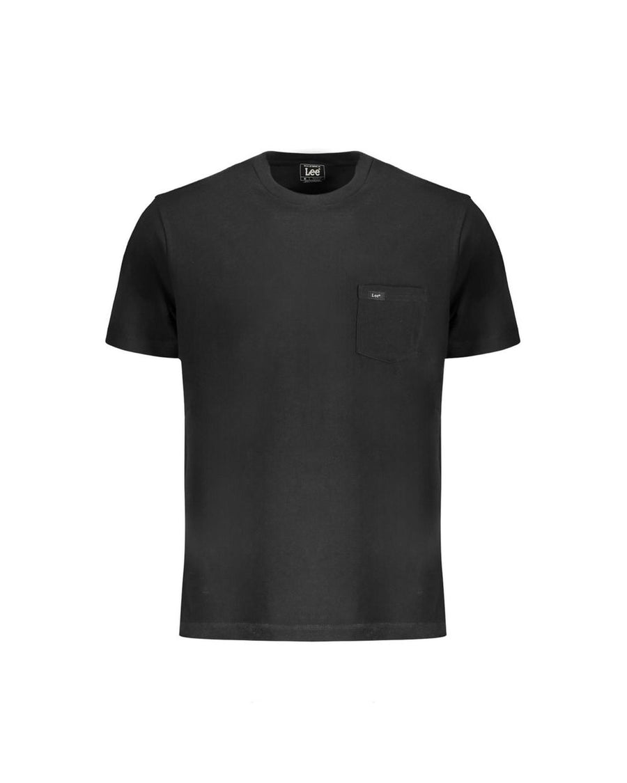 Lee Men's Black Cotton T-Shirt - XL
