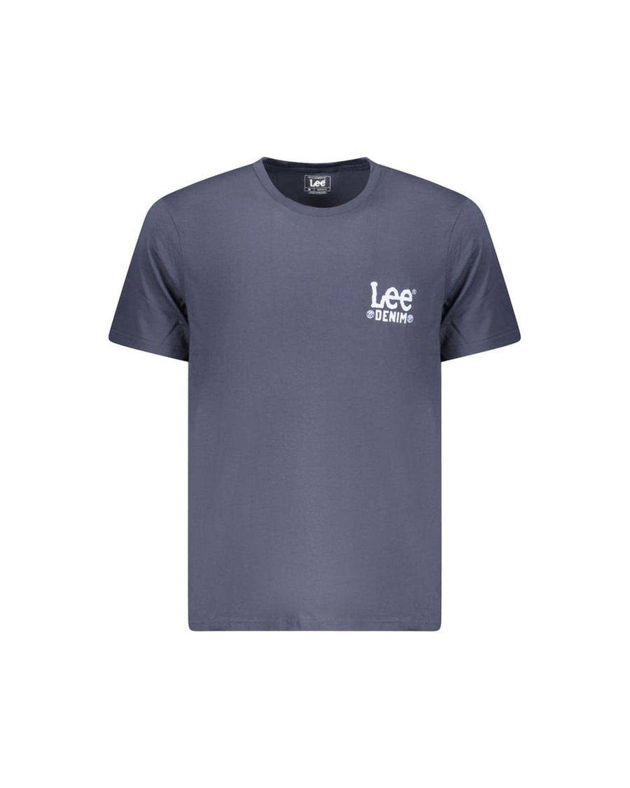 Lee Men's Blue Cotton  T-Shirt - 2XL