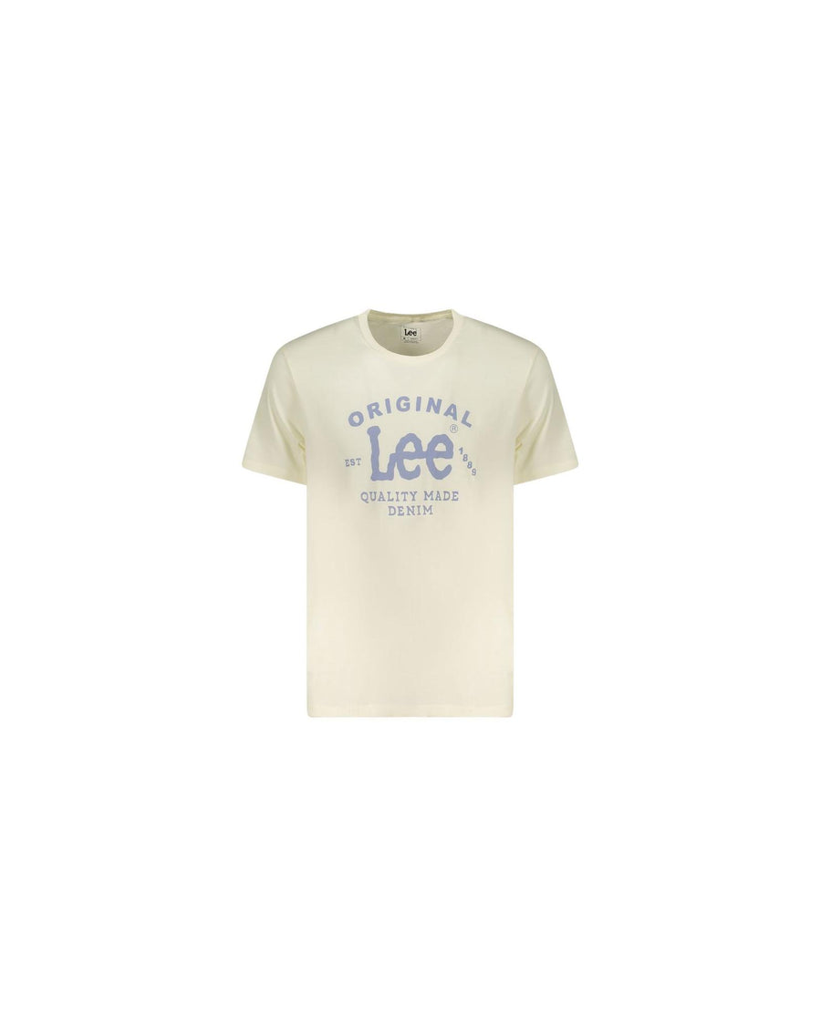 Lee Men's Beige Cotton  T-Shirt - L