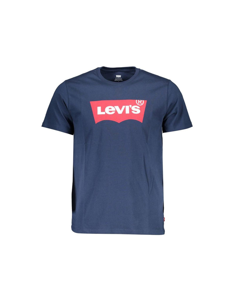 Levi's Men's Classic Crew Neck Blue Tee with Logo - XL
