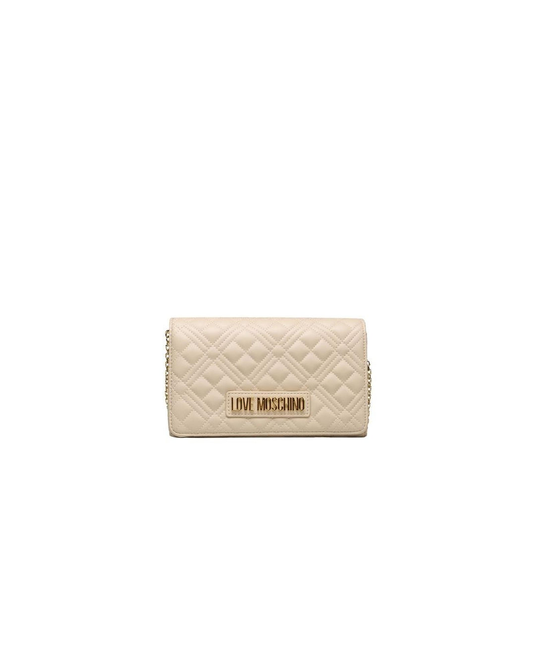 Love Moschino Women's Beige Polyethylene Crossbody Bag - One Size