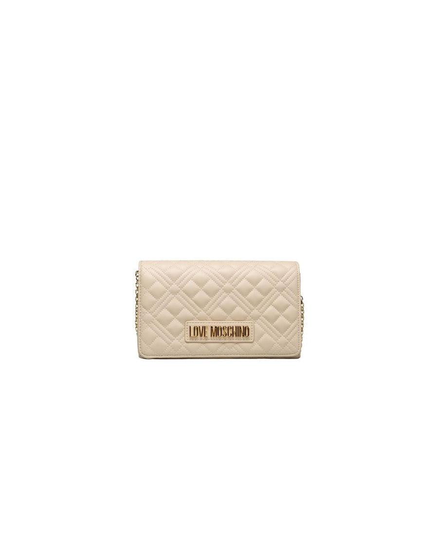 Love Moschino Women's Beige Polyethylene Crossbody Bag - One Size
