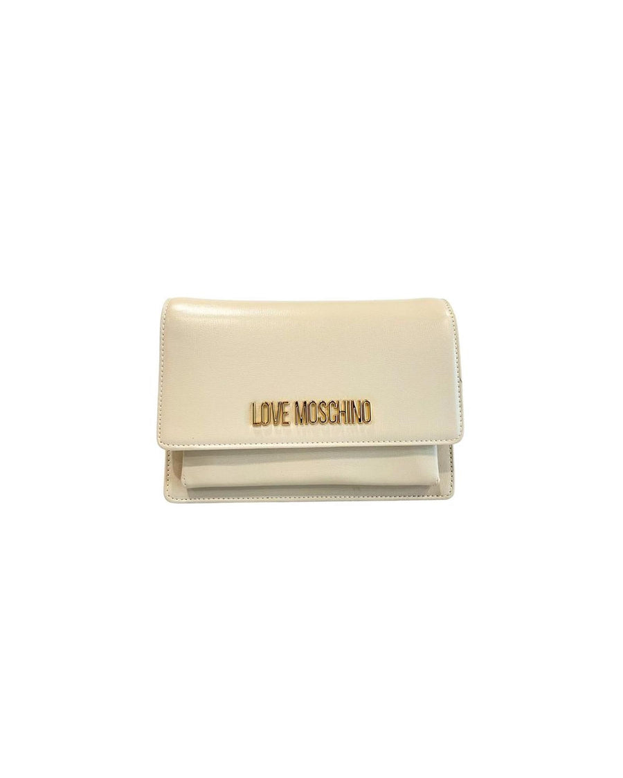 Love Moschino Women's Beige Polyethylene Crossbody Bag - One Size