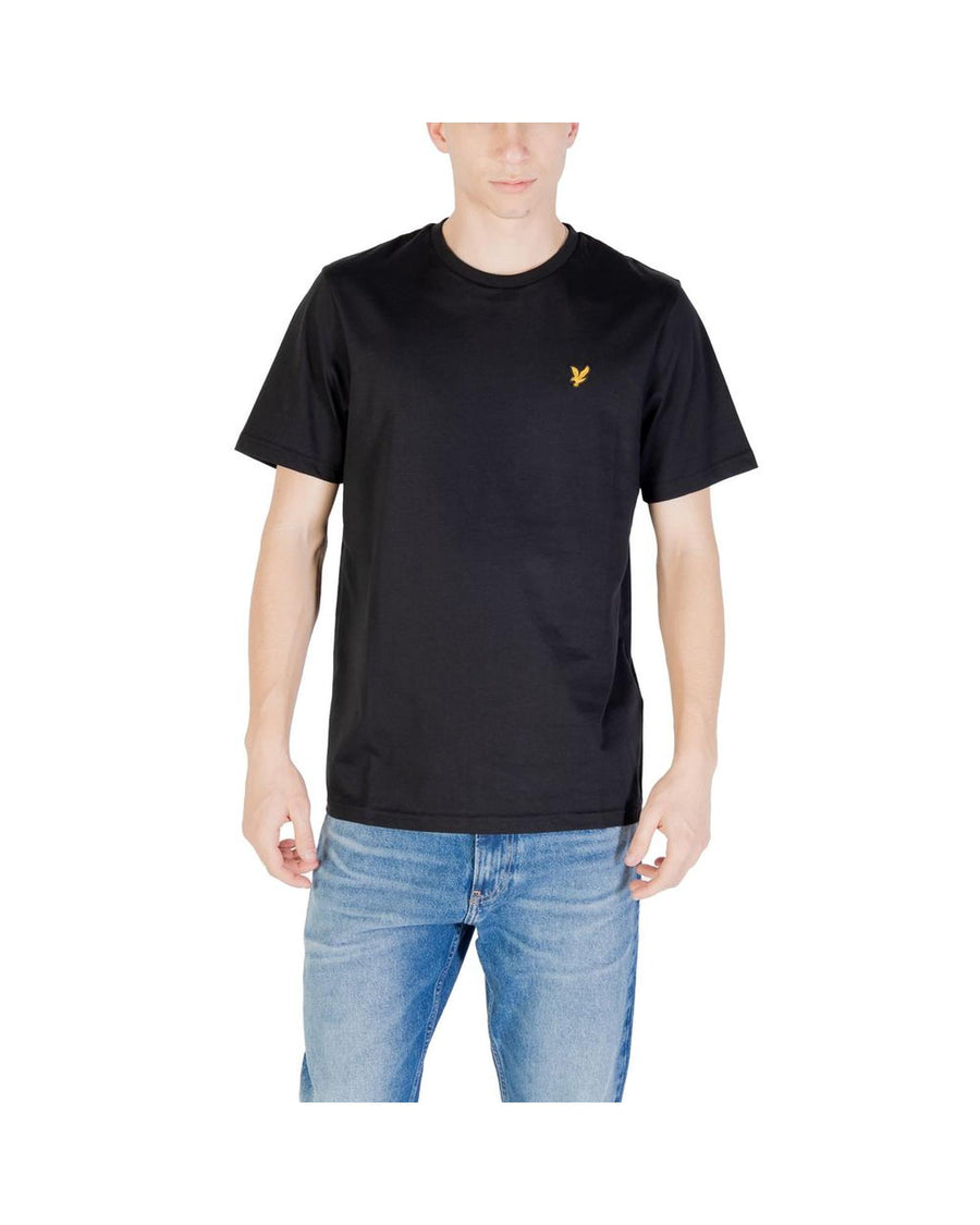 Lyle & Scott Men's Black Cotton T-Shirt - 46 IT