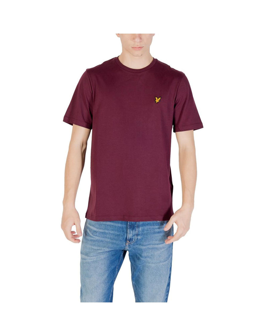 Lyle & Scott Men's Bordeaux Cotton T-Shirt - 44 IT