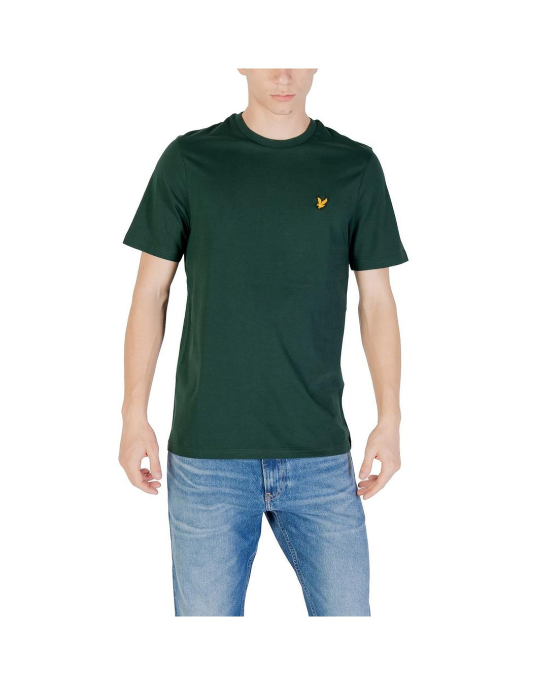 Lyle & Scott Men's Green Cotton T-Shirt - 46 IT