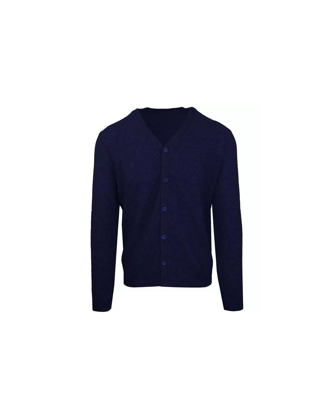 Malo Wool and Cashmere Cardigan with V-Neck and Button Closure L Men