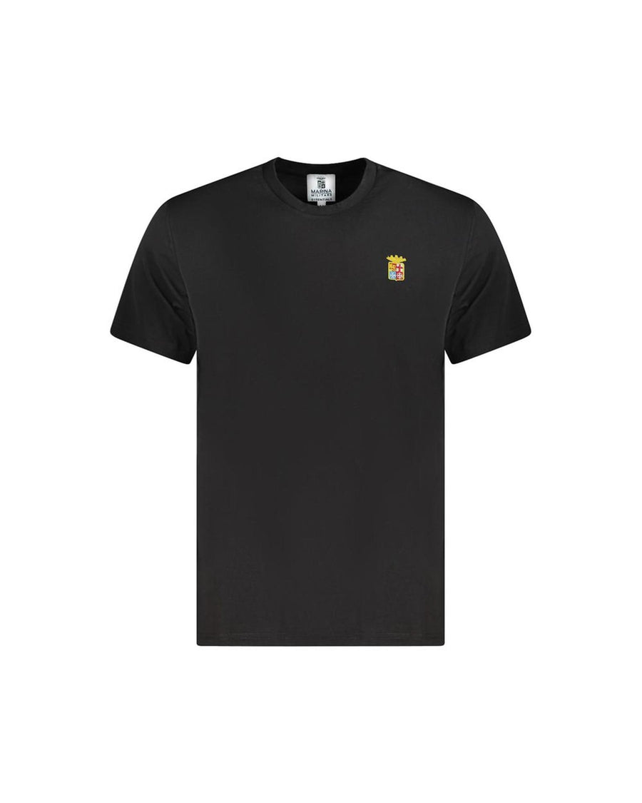 Marina Militare Men's Black Cotton T-Shirt - M