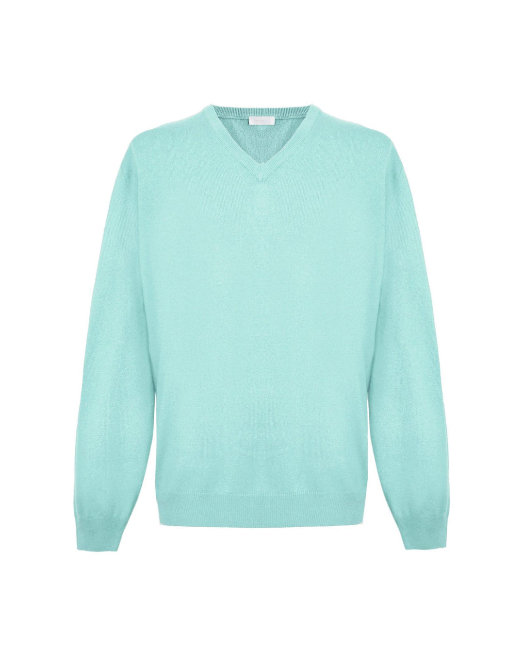 Green Tea V-Neck Cashmere Sweatshirt L Men