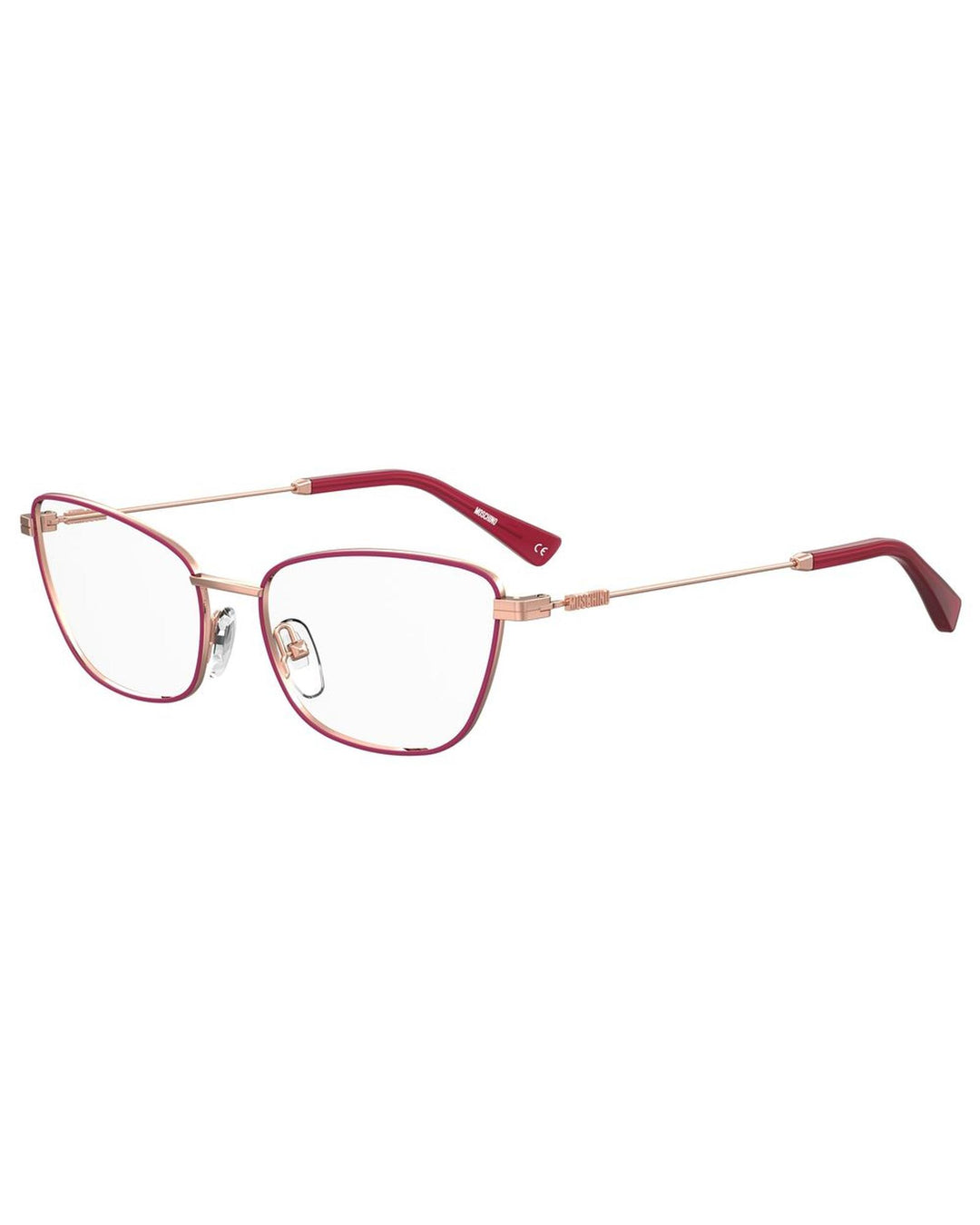 Moschino Women's Burgundy Metal Frames - One Size