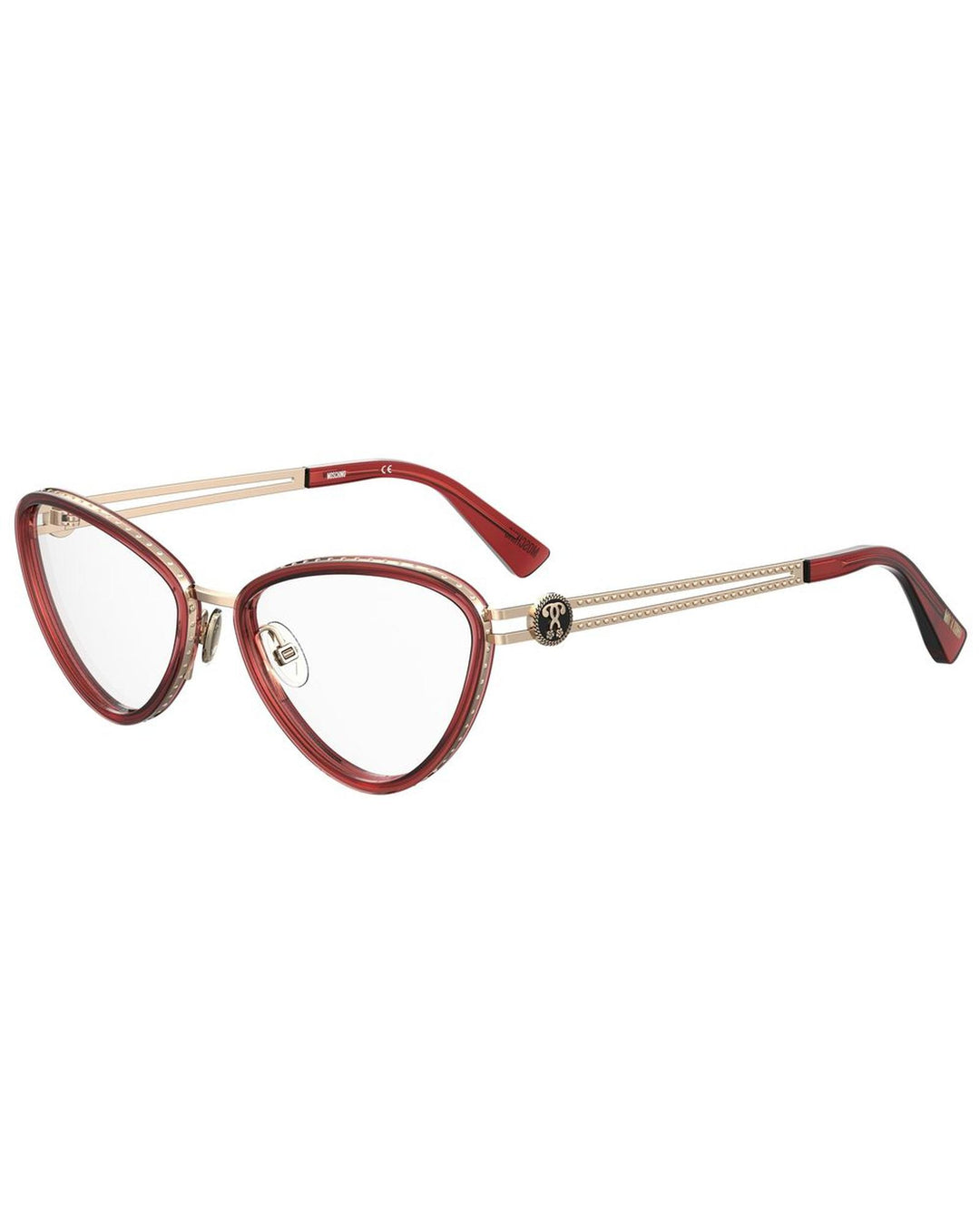 Moschino Women's Burgundy Metal Frames - One Size