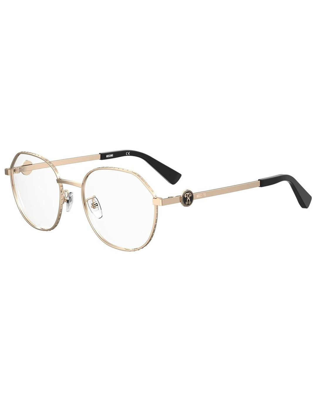 Moschino Women's Rose Gold Metal Frames - One Size