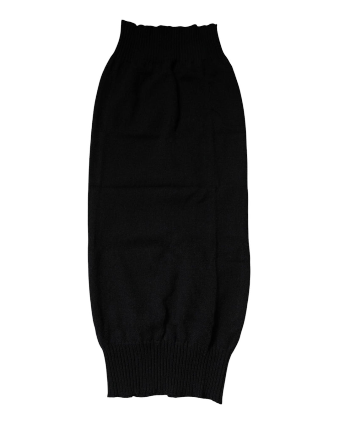 Dolce & Gabbana Men's Black Cashmere Knitted Neck Warmer Foulard Scarf - One Size