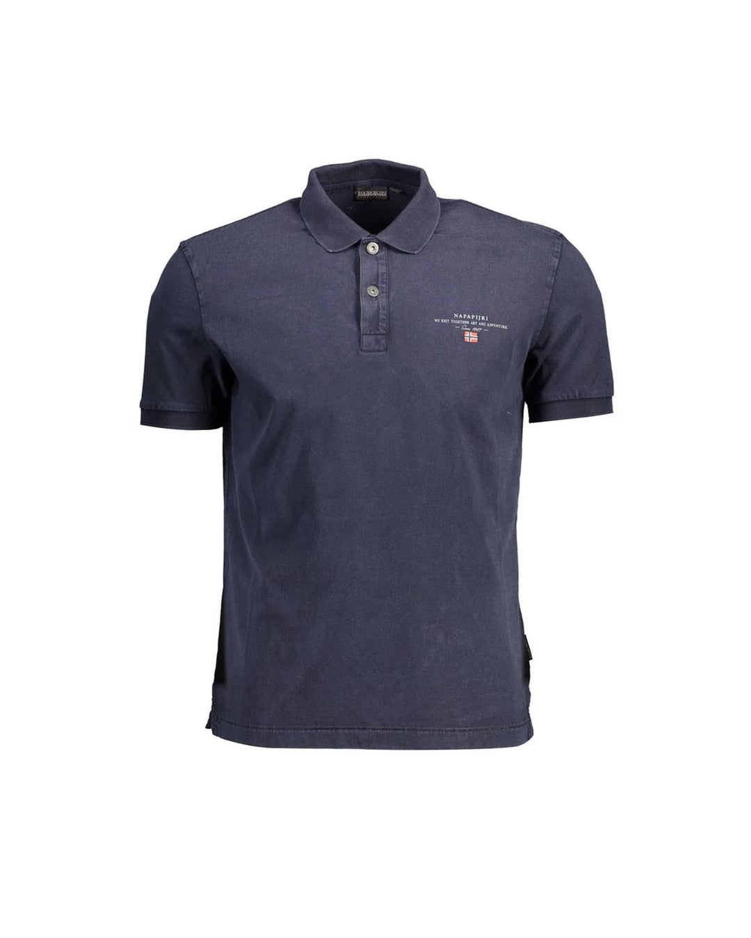 Napapijri Men's Blue Cotton Polo Shirt - XL