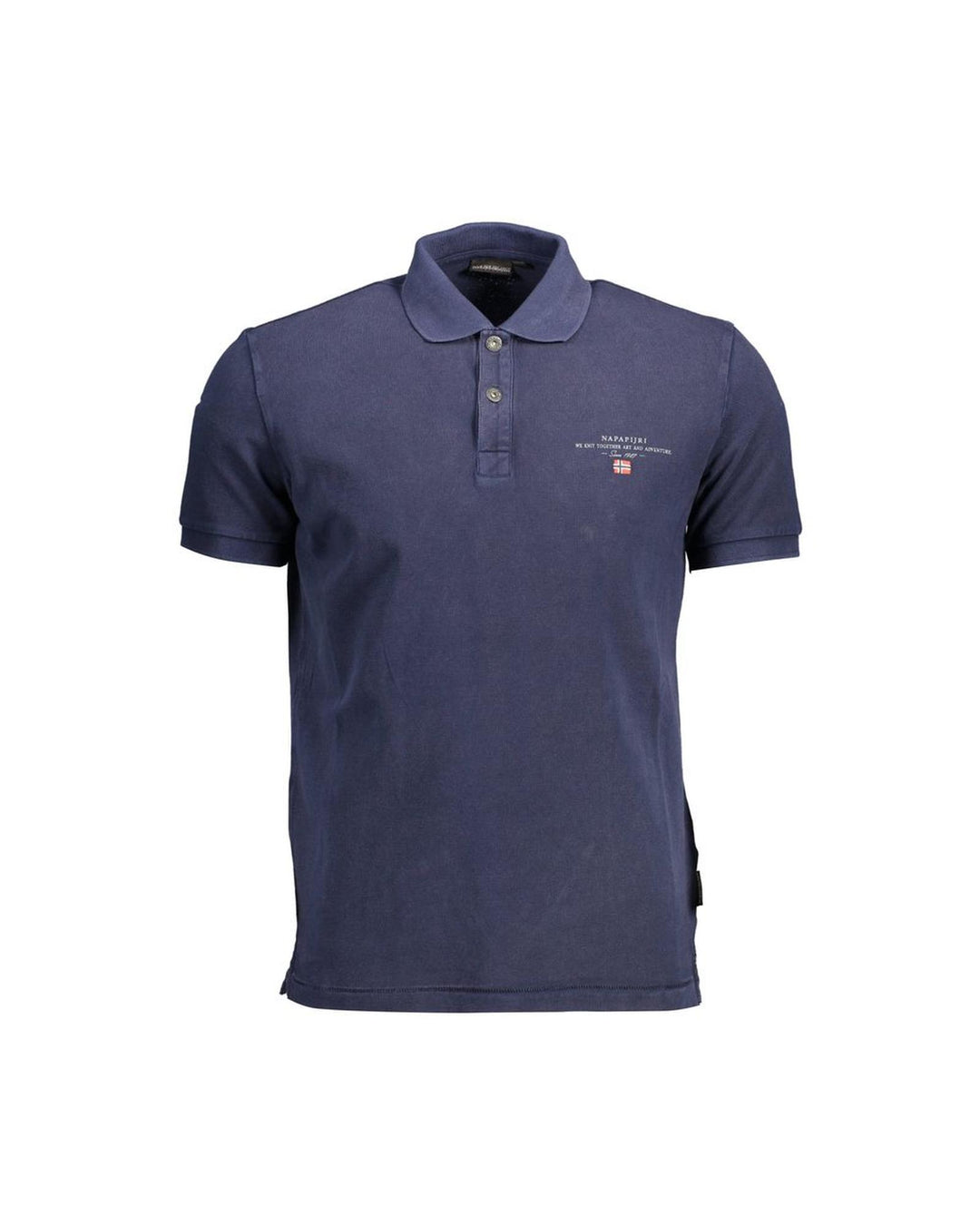 Napapijri Men's Blue Cotton Polo Shirt - XL