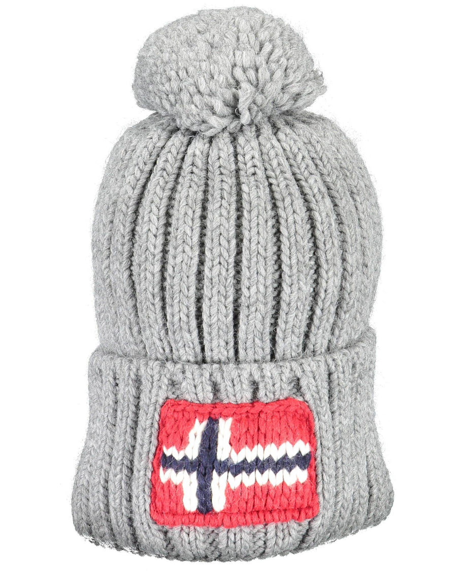 Napapijri Men's Gray Wool Hats & Cap - One Size