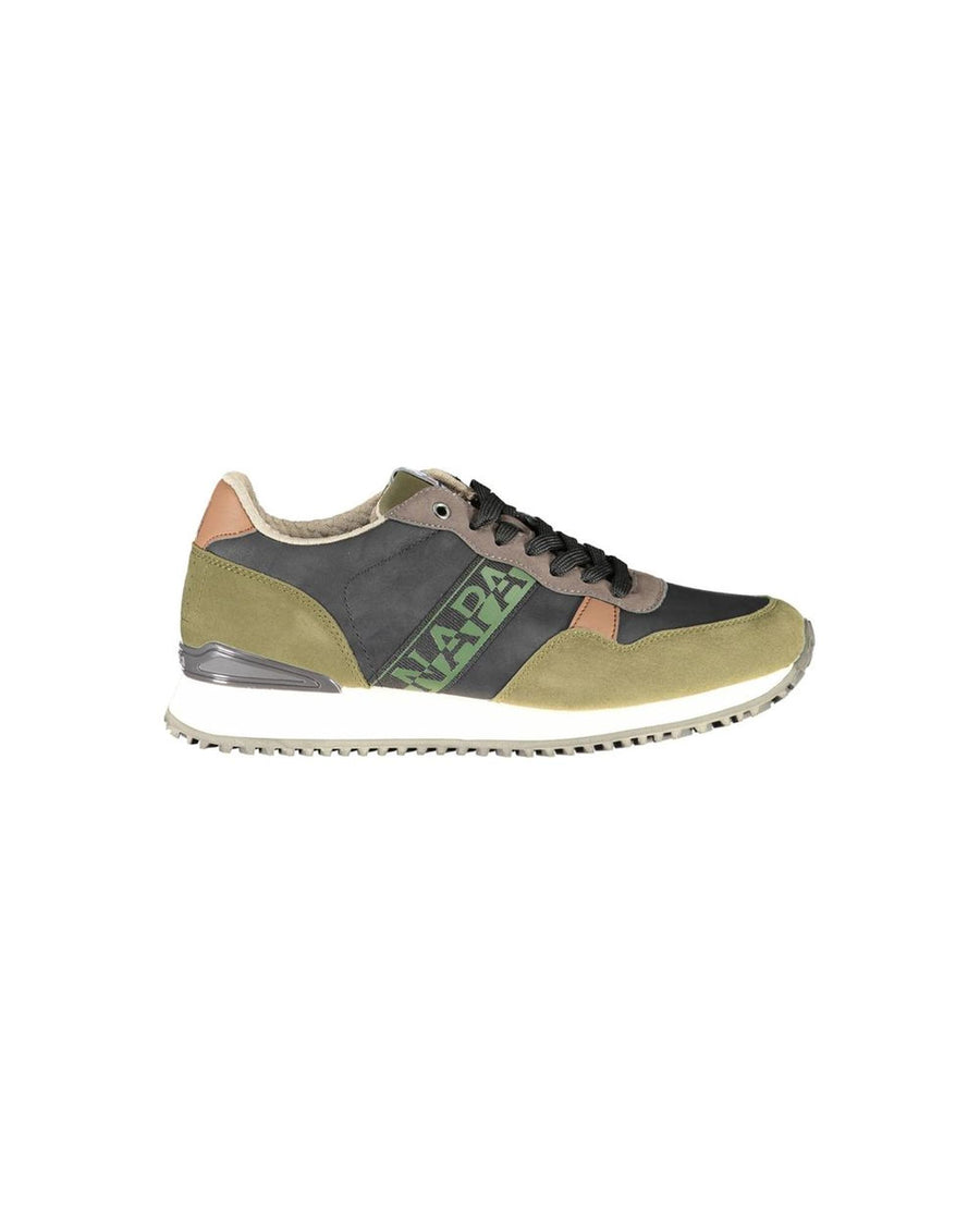 Napapijri Men's Green Polyester Sneaker - 44 EU