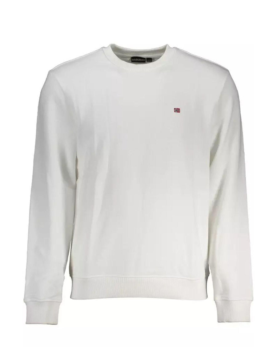 Napapijri Men's White Cotton Sweater - L