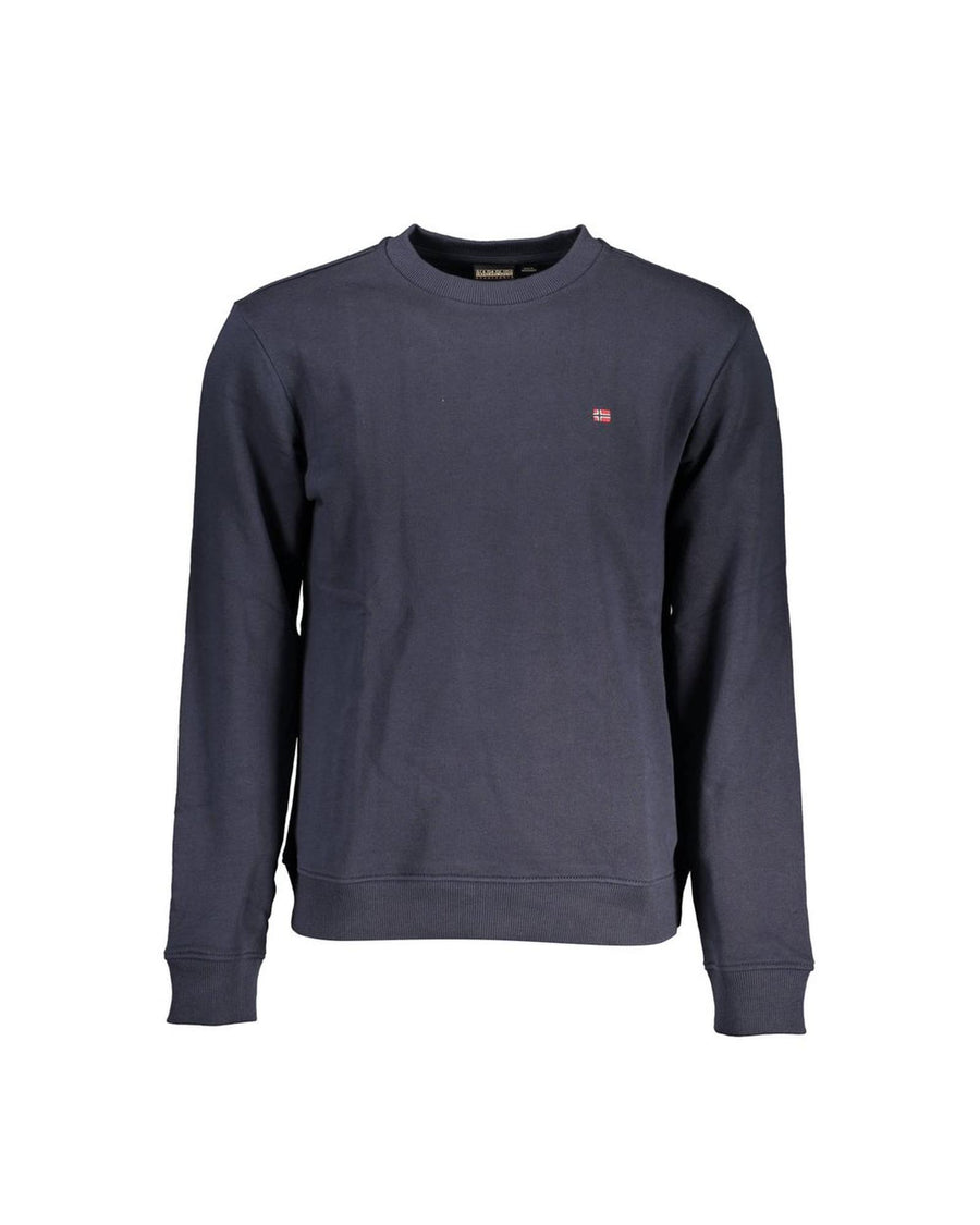 Napapijri Men's Blue Cotton Sweater - L