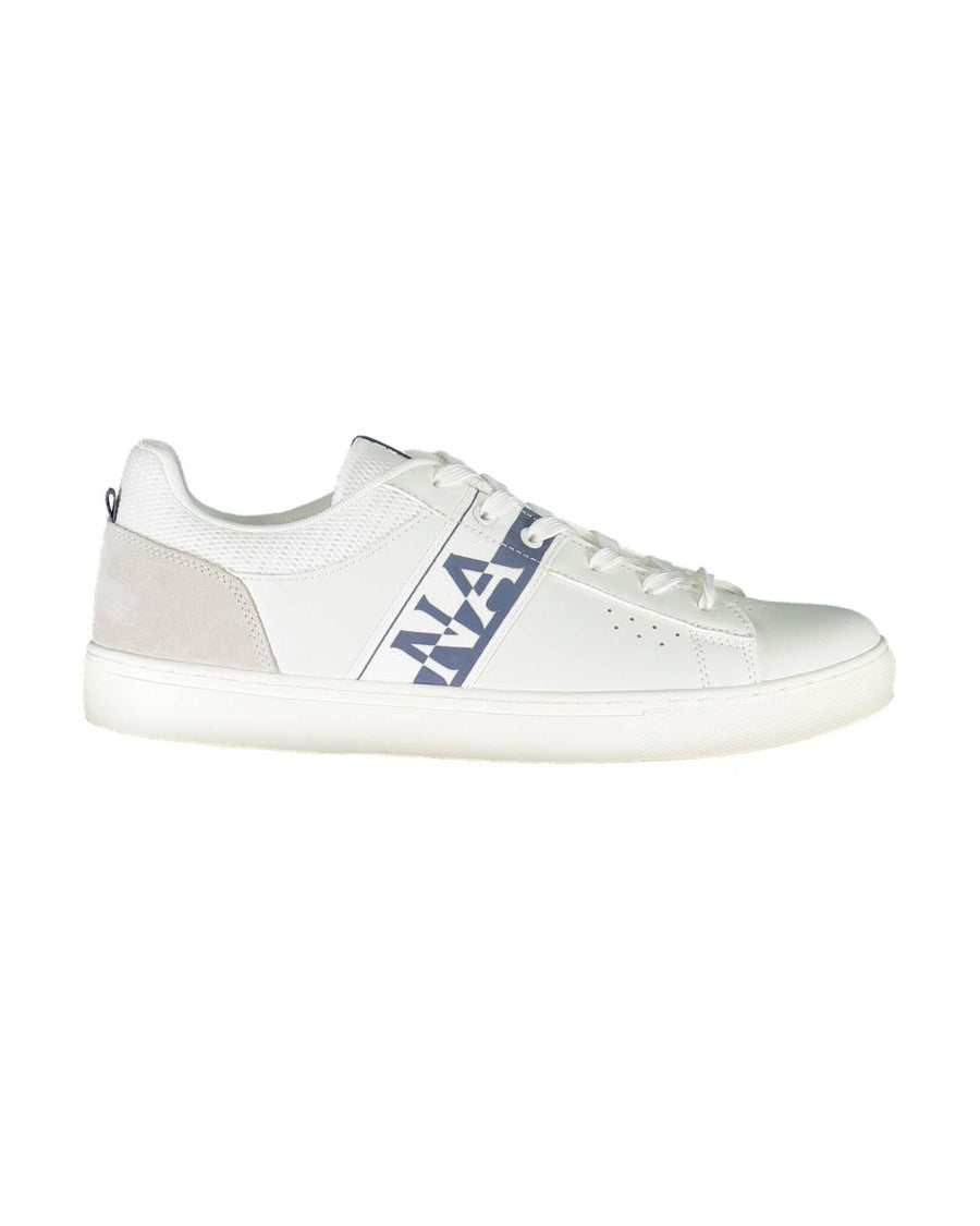 Napapijri Men's White Polyester Sneaker - 46 EU