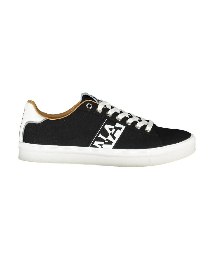 Napapijri Men's Black Polyester Sneaker - 40 EU