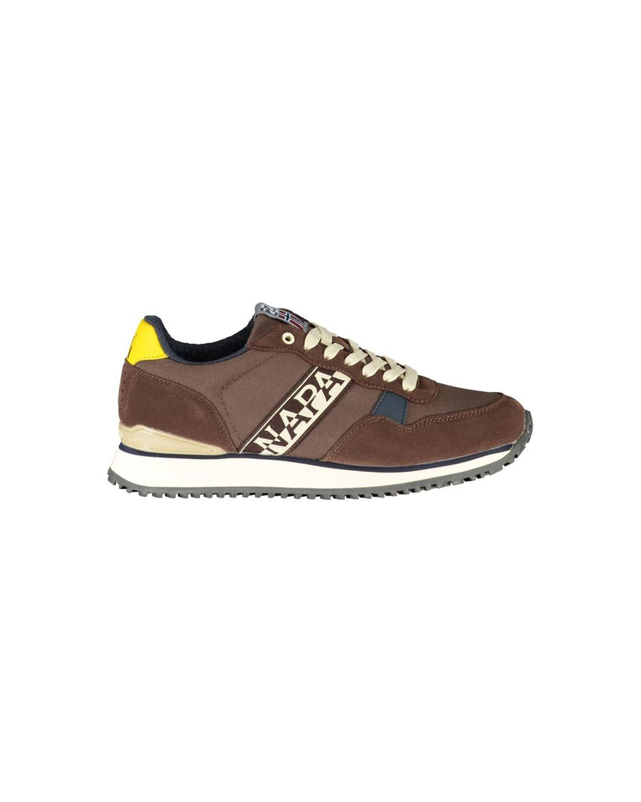 Napapijri Men's Brown Polyester Sneaker - 41 EU
