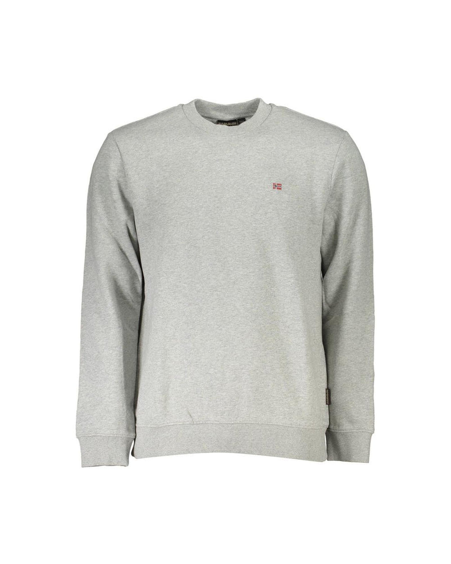 Napapijri Men's Gray Cotton Sweater - 3XL