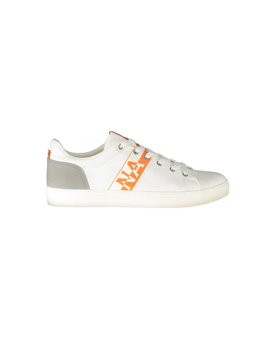 Napapijri Men's White Polyester Sneaker - 42 EU