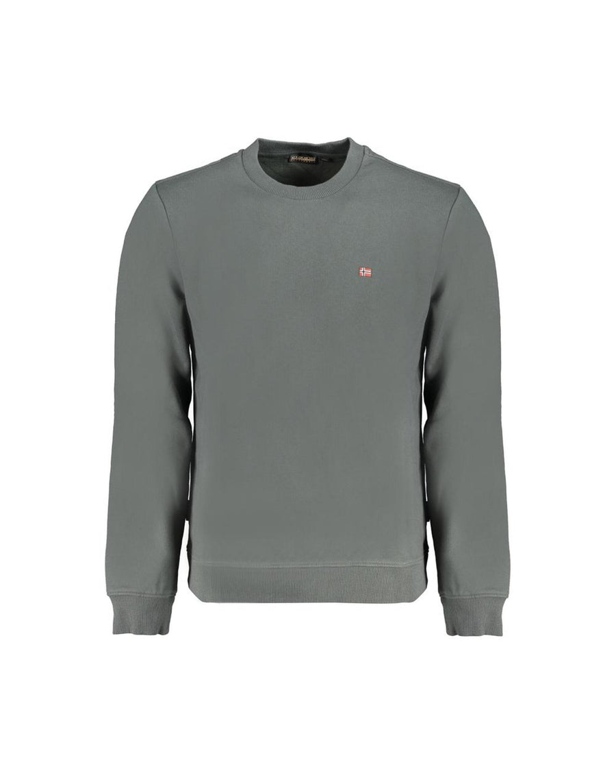 Napapijri Men's Green Cotton Sweater - 2XL