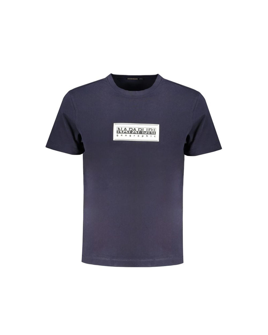 Napapijri Men's Blue Cotton T-Shirt - 2XL