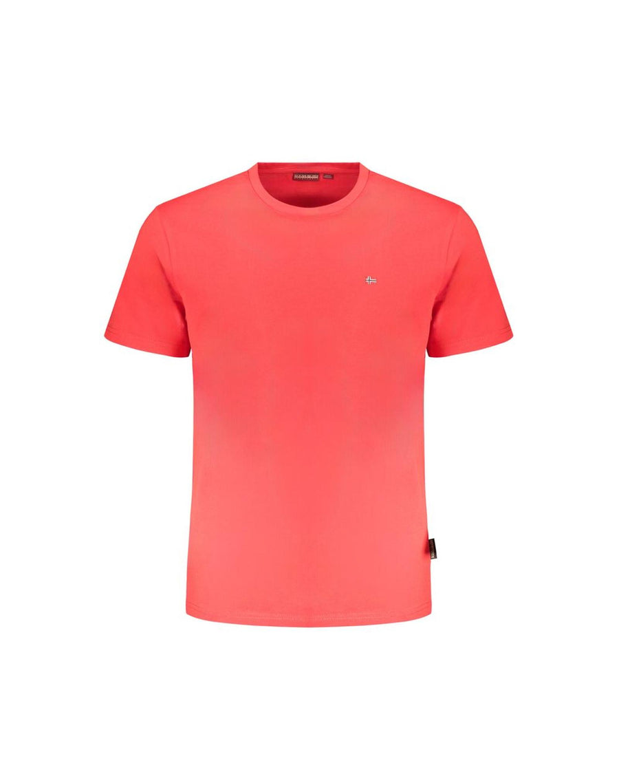 Napapijri Men's Red Cotton T-Shirt - 2XL