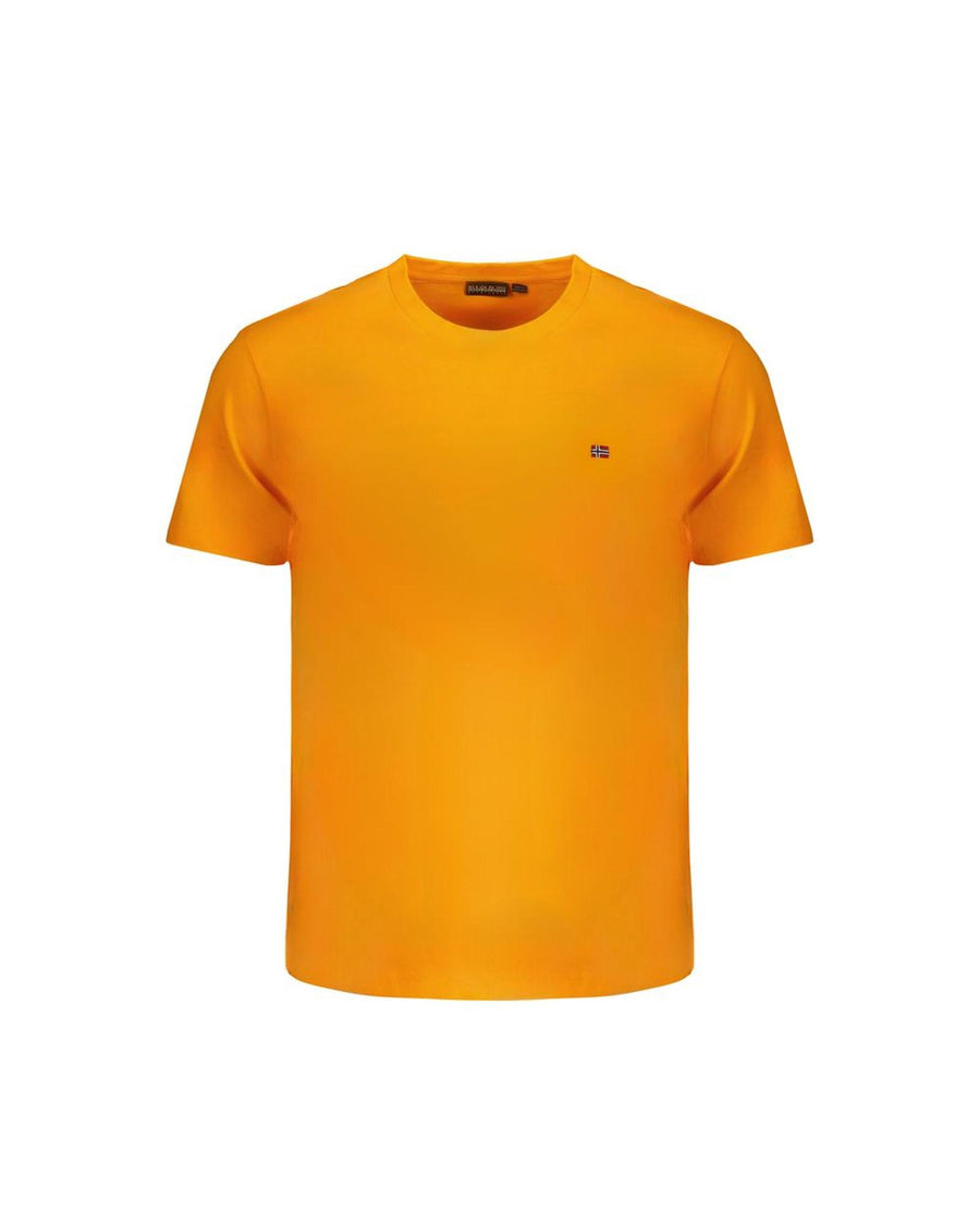 Napapijri Men's Orange Cotton T-Shirt - 2XL