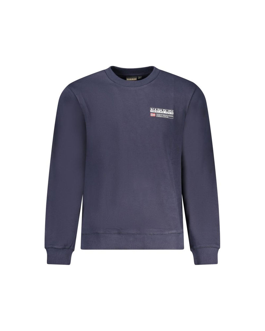 Napapijri Men's Blue Cotton Sweater - XL