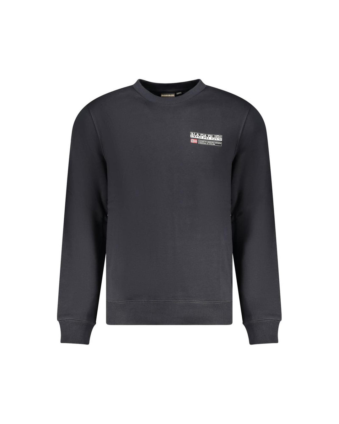 Napapijri Men's Black Cotton Sweater - 2XL